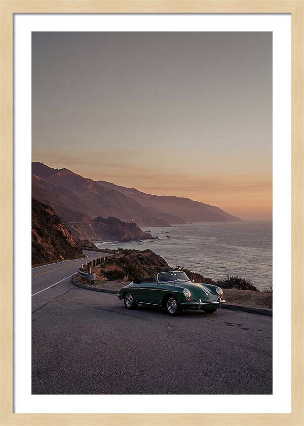 Classic Convertible Along The Coast