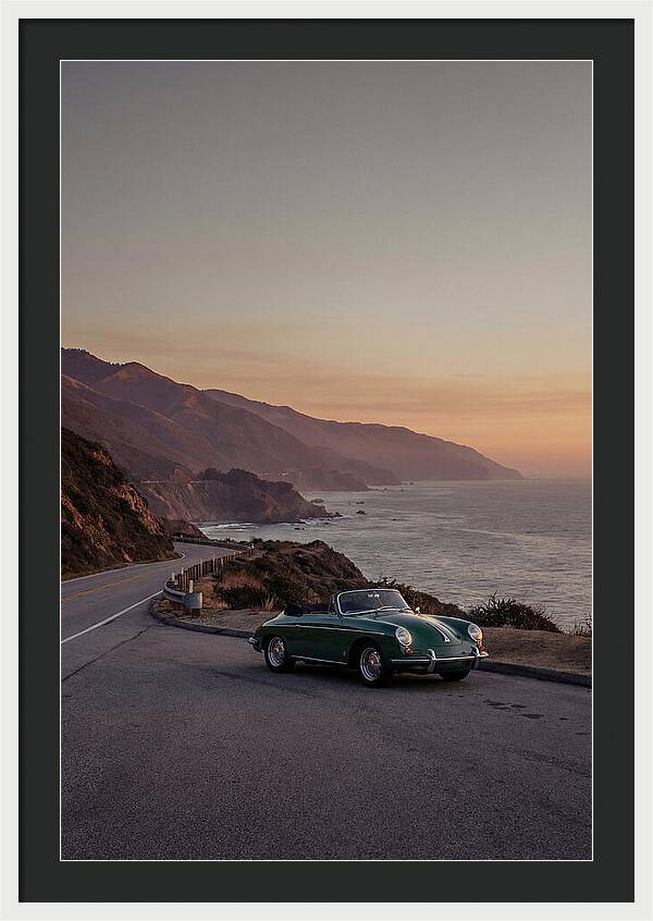Classic Convertible Along The Coast