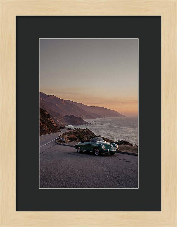 Classic Convertible Along The Coast