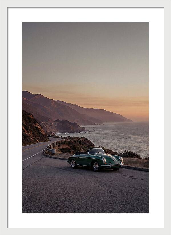 Classic Convertible Along The Coast