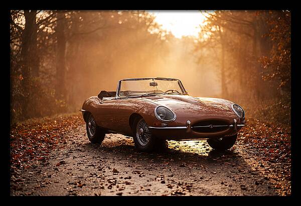 Classic Convertible In Autumn Light