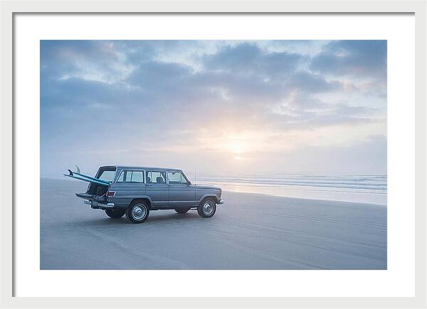 Classic Jeep By The Shore