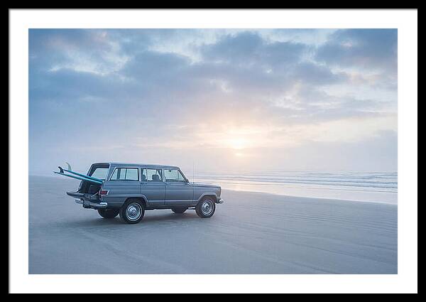 Classic Jeep By The Shore