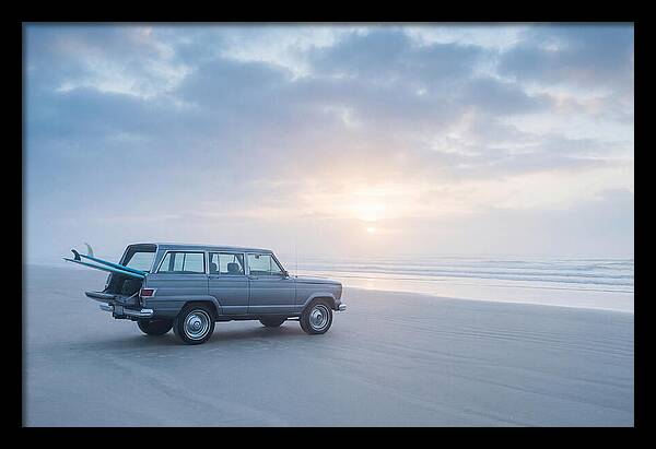 Classic Jeep By The Shore