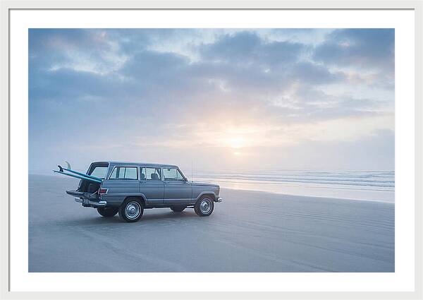 Classic Jeep By The Shore