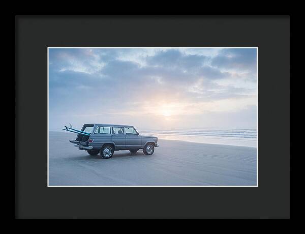 Classic Jeep By The Shore
