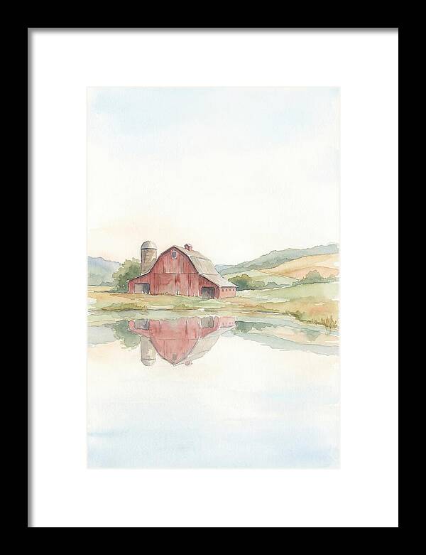 Classic Red Barn Reflection