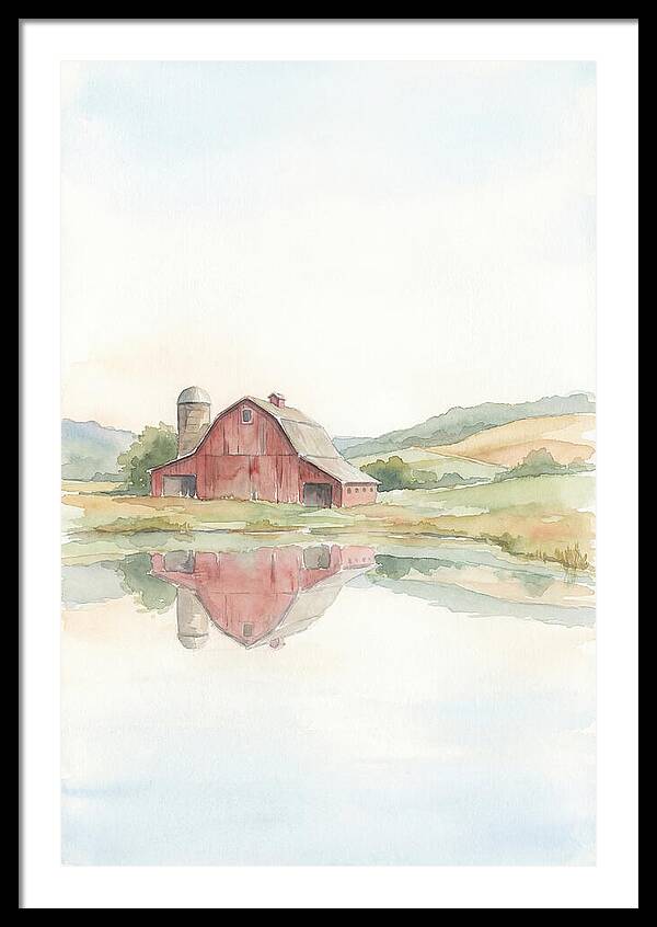 Classic Red Barn Reflection