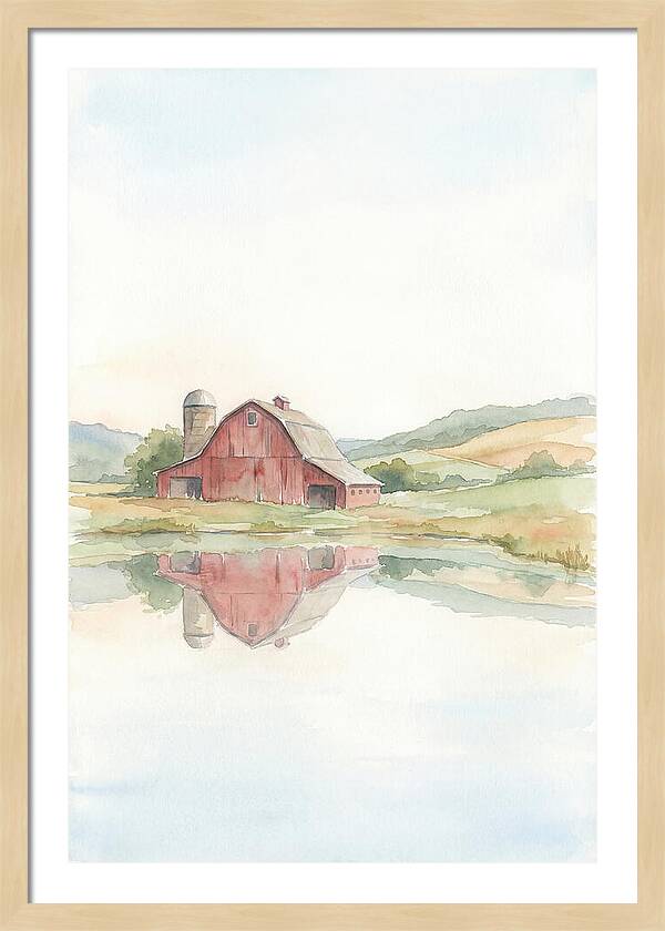Classic Red Barn Reflection