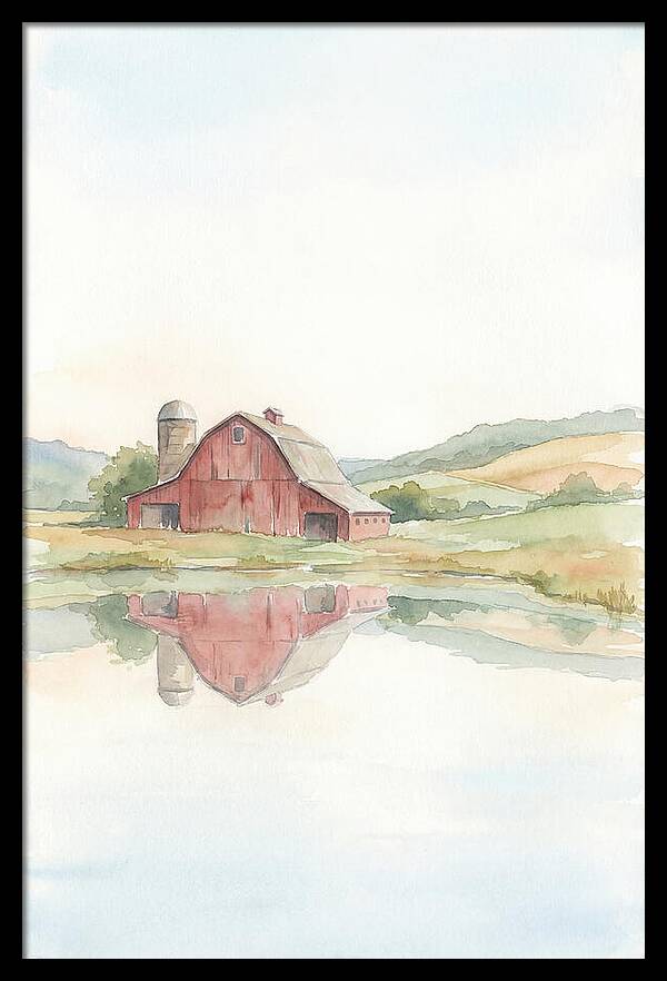 Classic Red Barn Reflection
