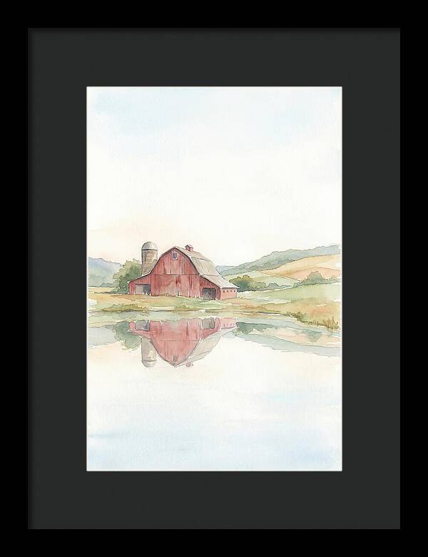 Classic Red Barn Reflection
