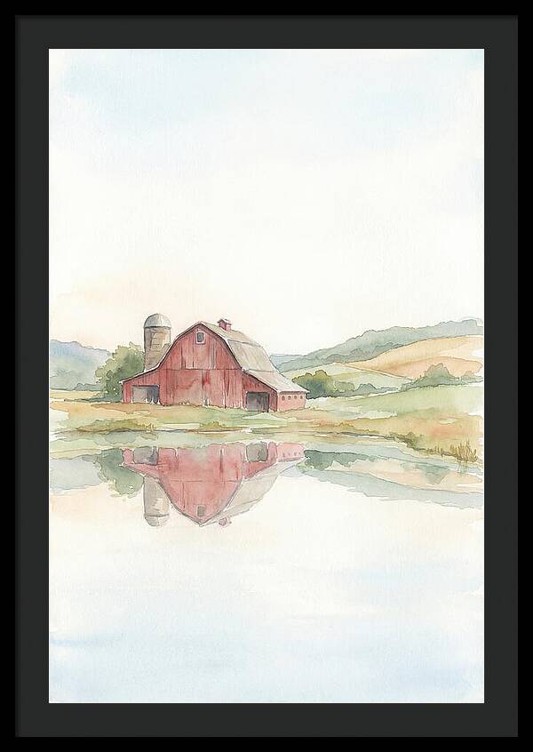 Classic Red Barn Reflection