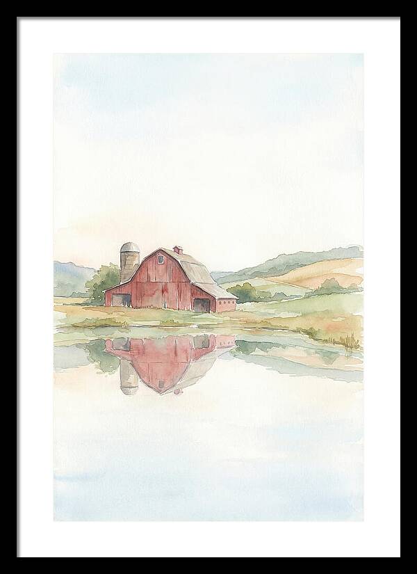 Classic Red Barn Reflection