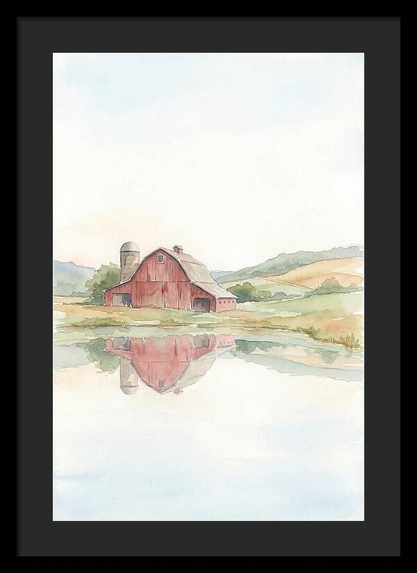 Classic Red Barn Reflection