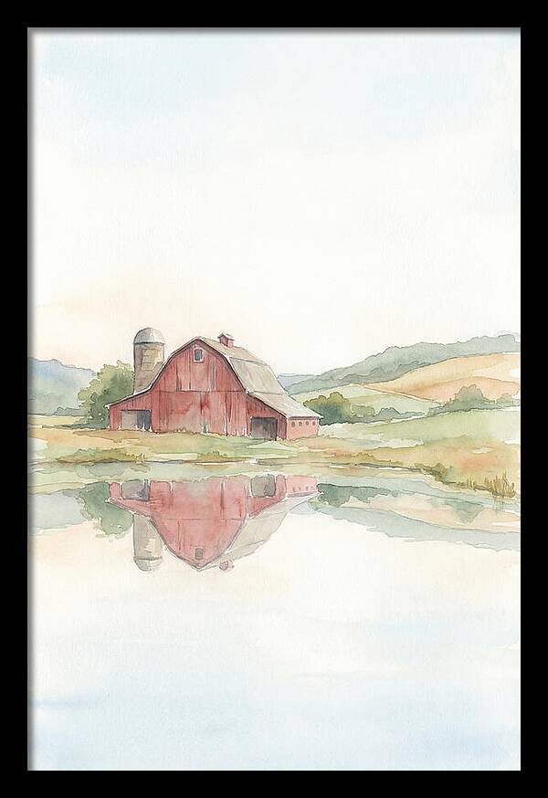 Classic Red Barn Reflection