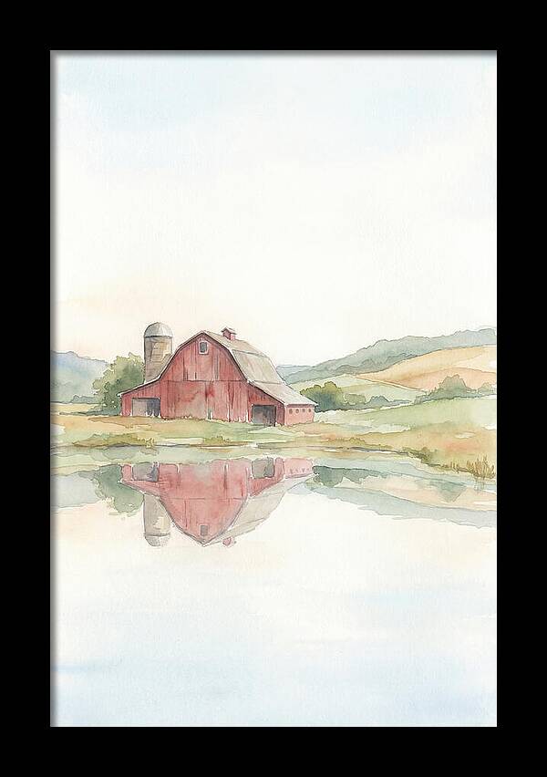 Classic Red Barn Reflection