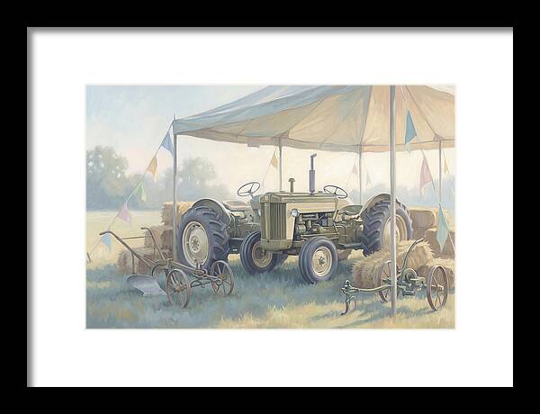 Classic Restored Tractor At County Fair