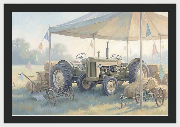 Classic Restored Tractor At County Fair