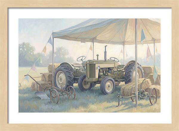 Classic Restored Tractor At County Fair