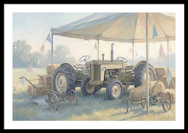 Classic Restored Tractor At County Fair