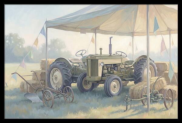 Classic Restored Tractor At County Fair