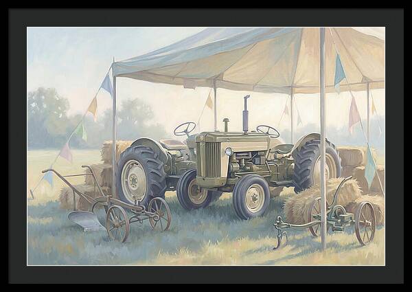 Classic Restored Tractor At County Fair