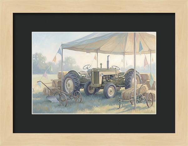 Classic Restored Tractor At County Fair