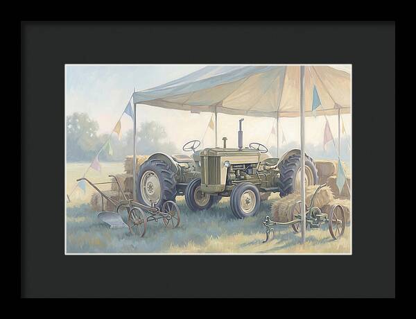 Classic Restored Tractor At County Fair