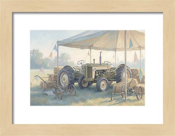 Classic Restored Tractor At County Fair
