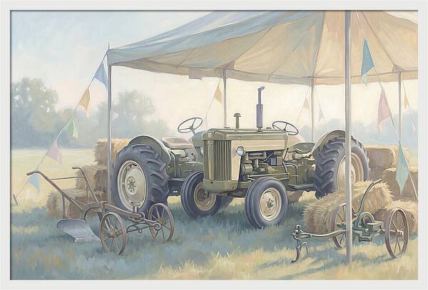 Classic Restored Tractor At County Fair