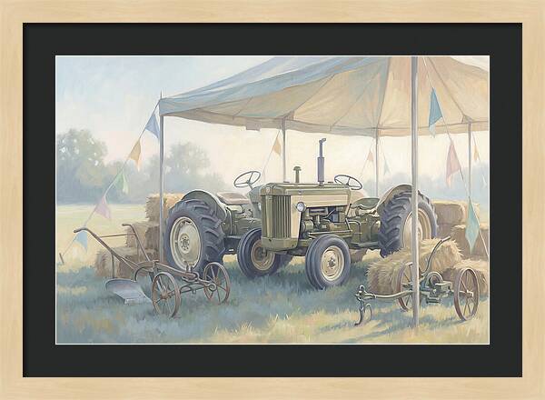 Classic Restored Tractor At County Fair