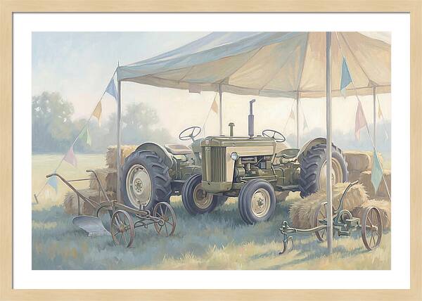Classic Restored Tractor At County Fair