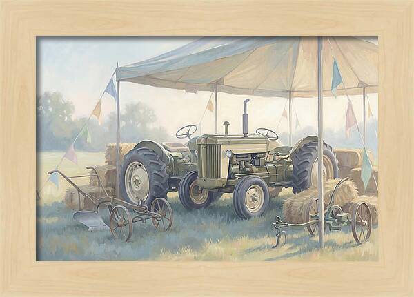 Classic Restored Tractor At County Fair