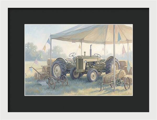 Classic Restored Tractor At County Fair
