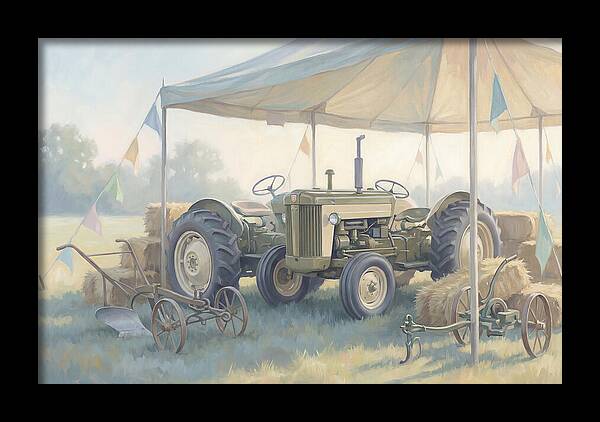Classic Restored Tractor At County Fair