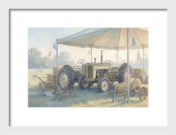 Classic Restored Tractor At County Fair