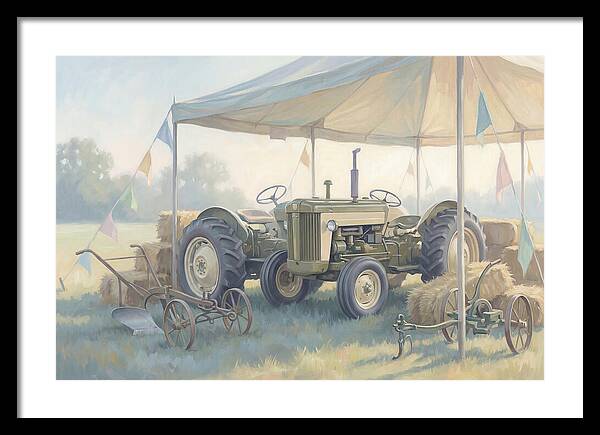 Classic Restored Tractor At County Fair