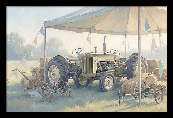Classic Restored Tractor At County Fair