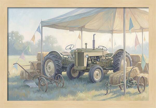 Classic Restored Tractor At County Fair