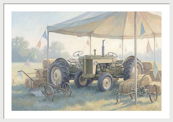 Classic Restored Tractor At County Fair