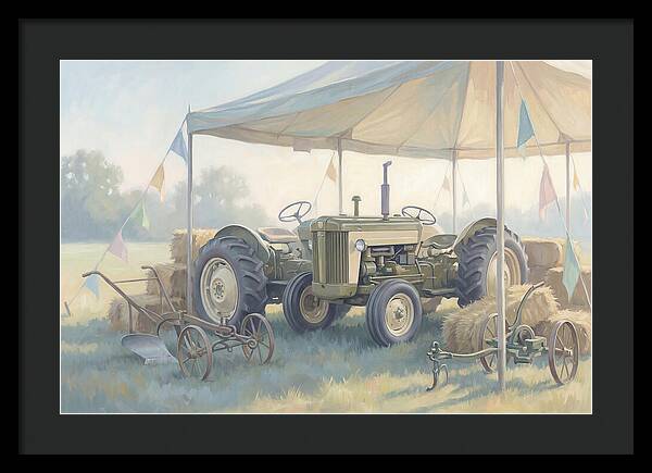 Classic Restored Tractor At County Fair