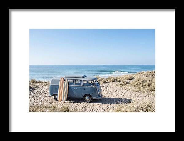 Classic Van By The Beach