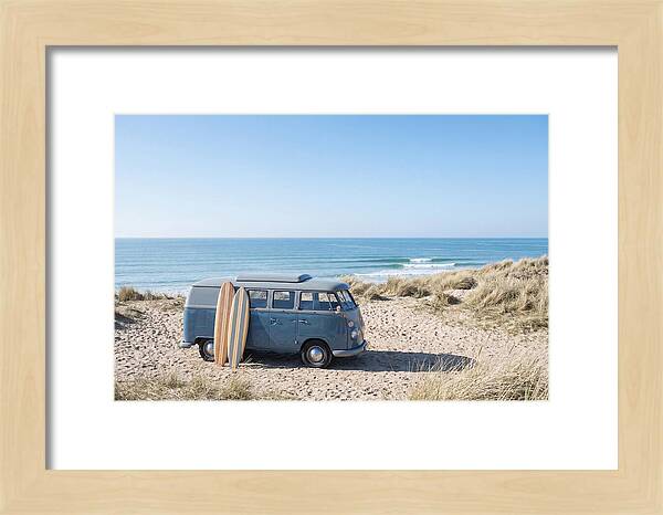 Classic Van By The Beach
