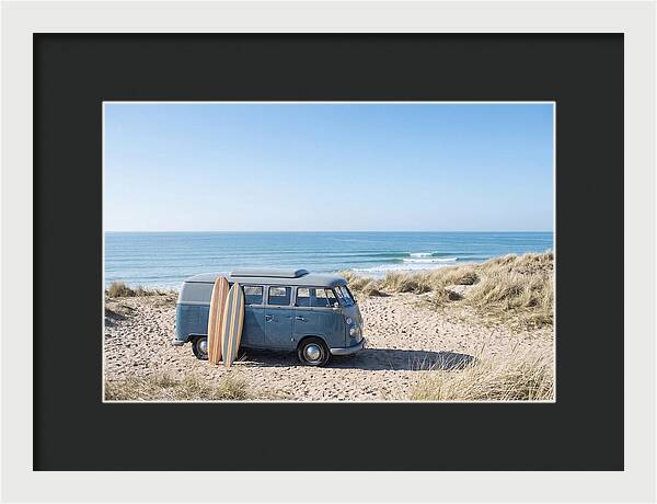 Classic Van By The Beach