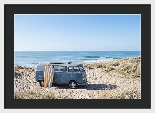 Classic Van By The Beach