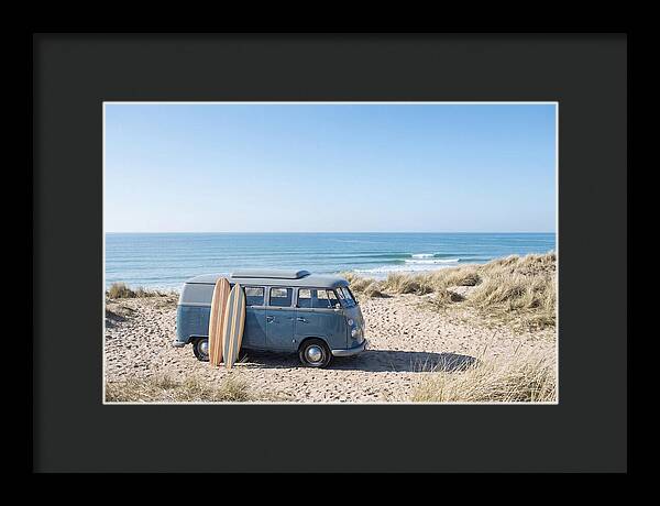 Classic Van By The Beach
