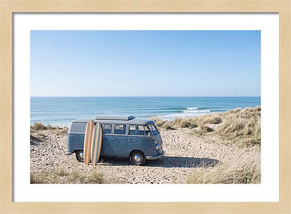 Classic Van By The Beach