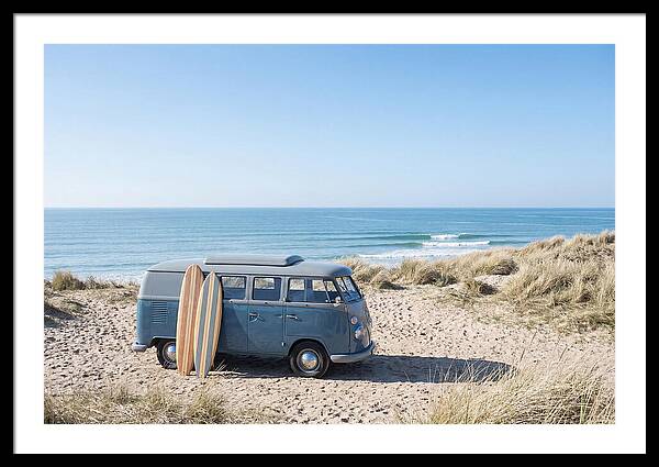 Classic Van By The Beach
