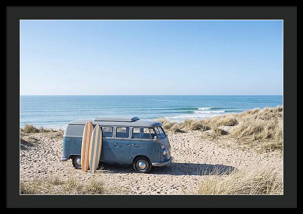 Classic Van By The Beach