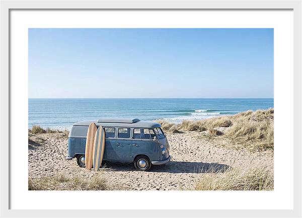 Classic Van By The Beach